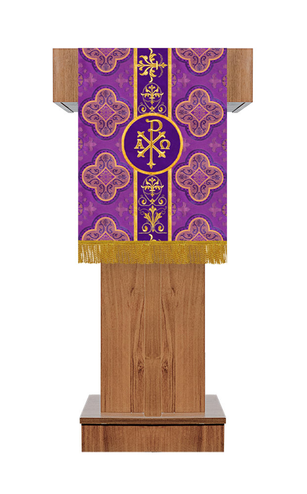 Pulpit/Lectern with Embroidered Trim