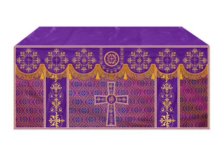 Altar Cloth with Spiritual Motif and Trims