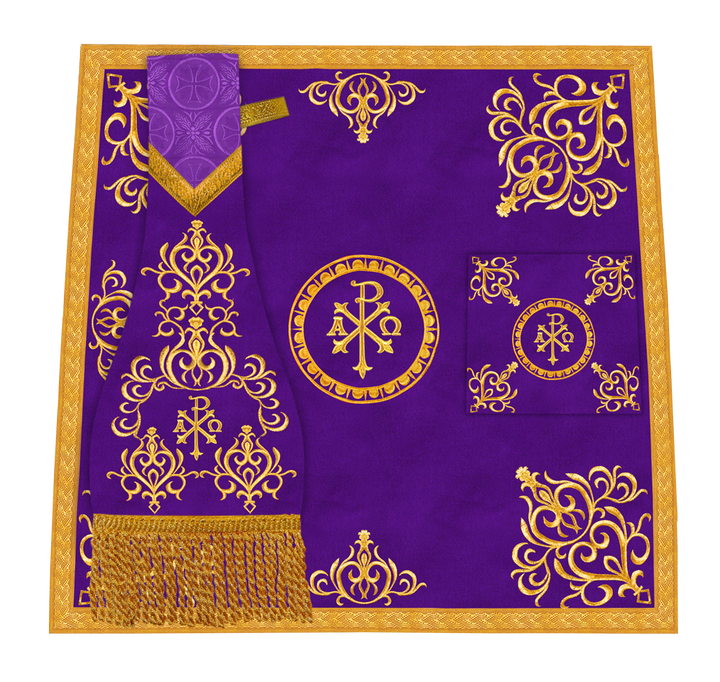 Embroidered Mass Set with Liturgical Motif