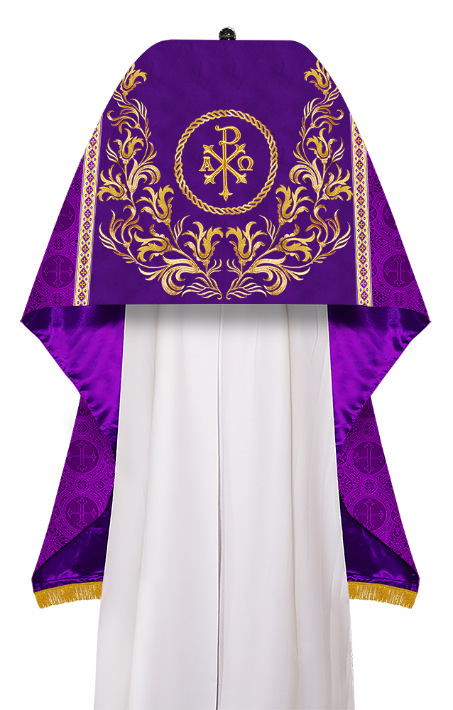 Humeral Veil Vestment with Embroidery Motif