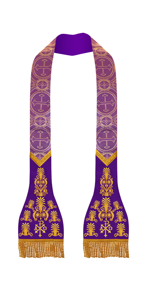 Roman Stole with embroidered motif