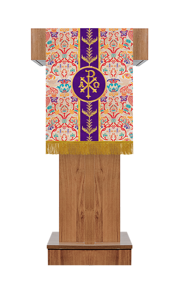 Tapestry Pulpit/Lectern Liturgical Embroidered Motif