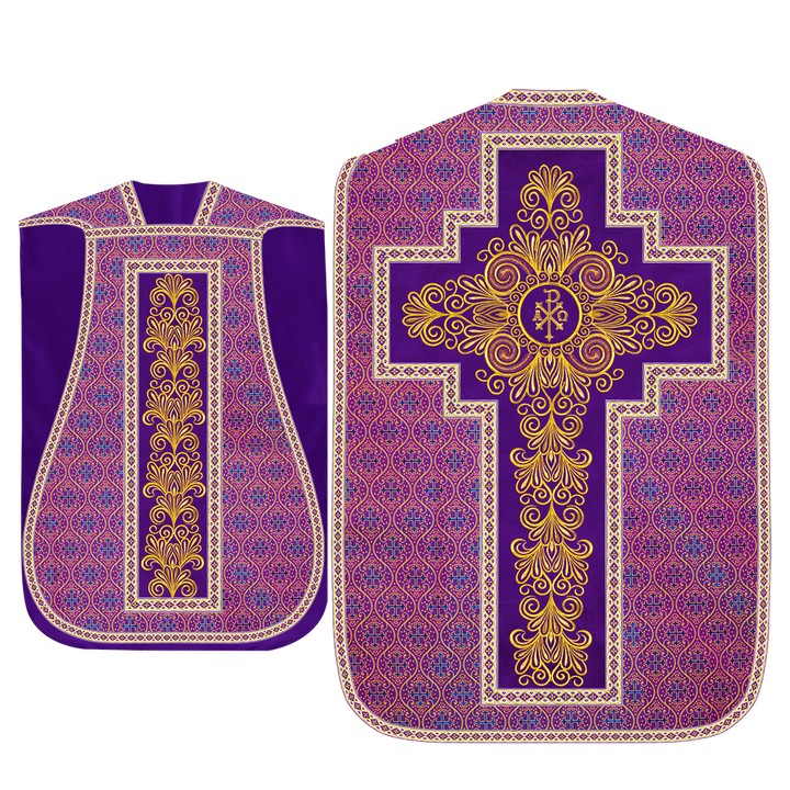 Set of Four Roman Chasuble Vestments