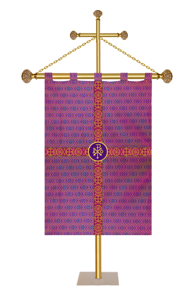 Adorned Church Banner with Trims