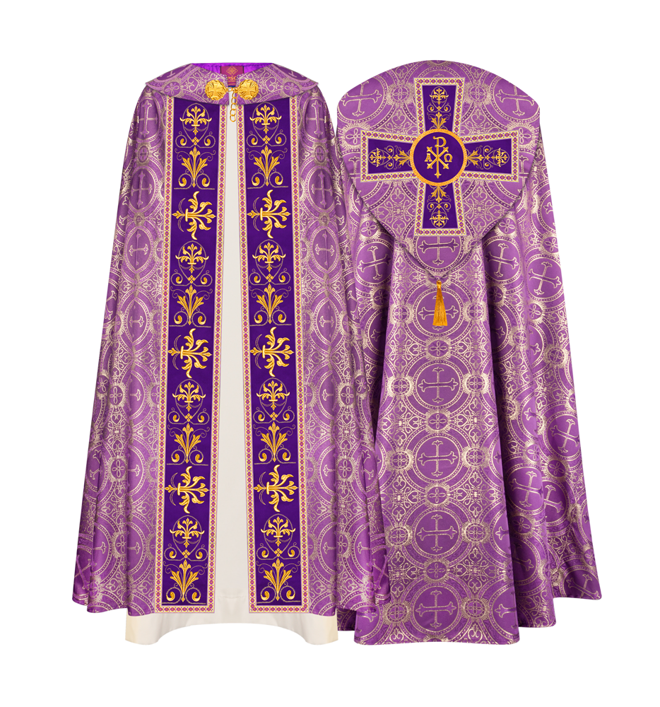 Gothic Cope Vestments With Colour Trims