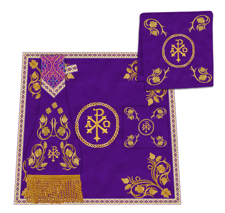 Gothic Cope Enhanced With Grapes Embroidery