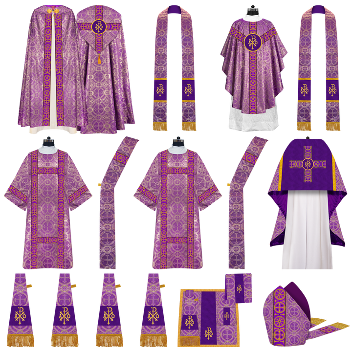 Gothic Highline Mass Set with Embroidered Motif and Trims