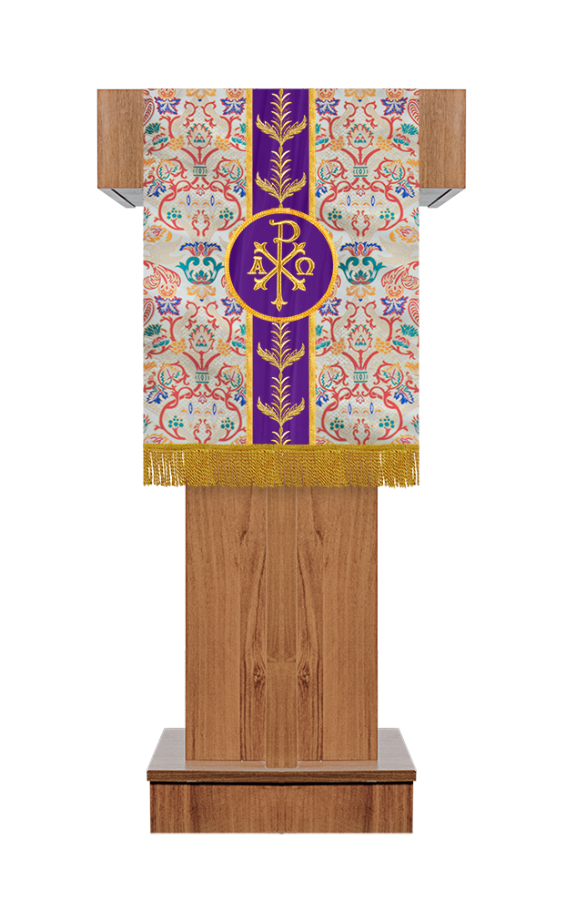 Tapestry Pulpit/Lectern Liturgical Embroidered Motif