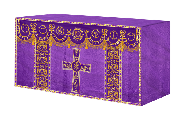 Communion Table Cloth with Embroidered Trims