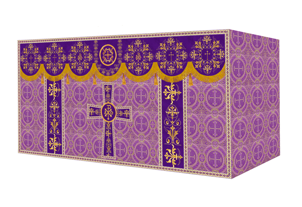 Altar Cloth with Spiritual Motif and Trims