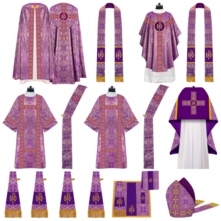Gothic Highline Mass set with Embroidered Motif and Spiritual Orphrey