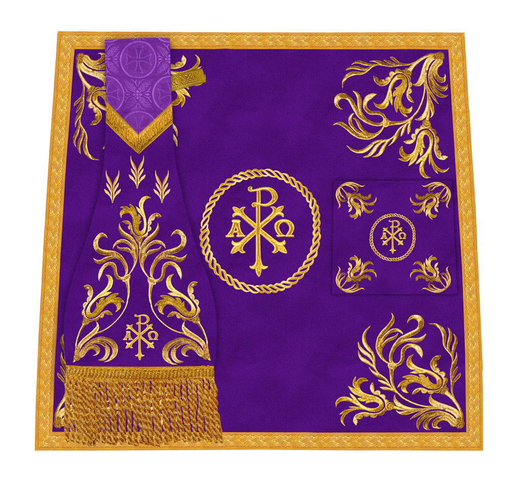 Liturgical Mass Set with Embroidered Details