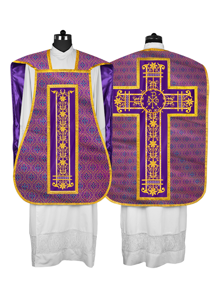 Vestimentas católicas con espalda de violín 