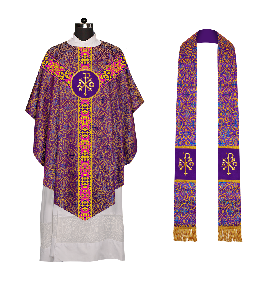 Pugin Style Chasuble with spiritual Motif