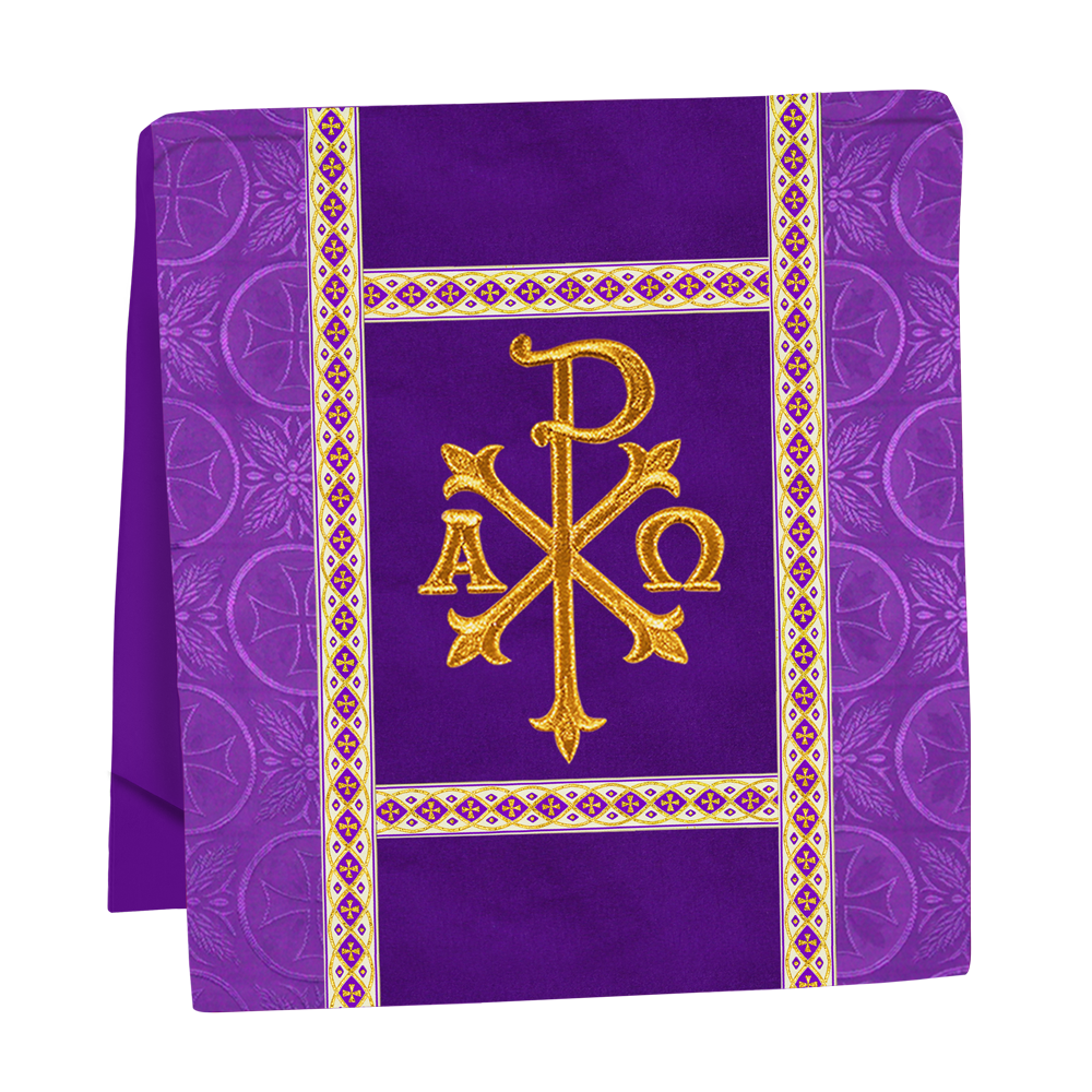 Traditional Altar Mass Set with  Embroidered Motifs