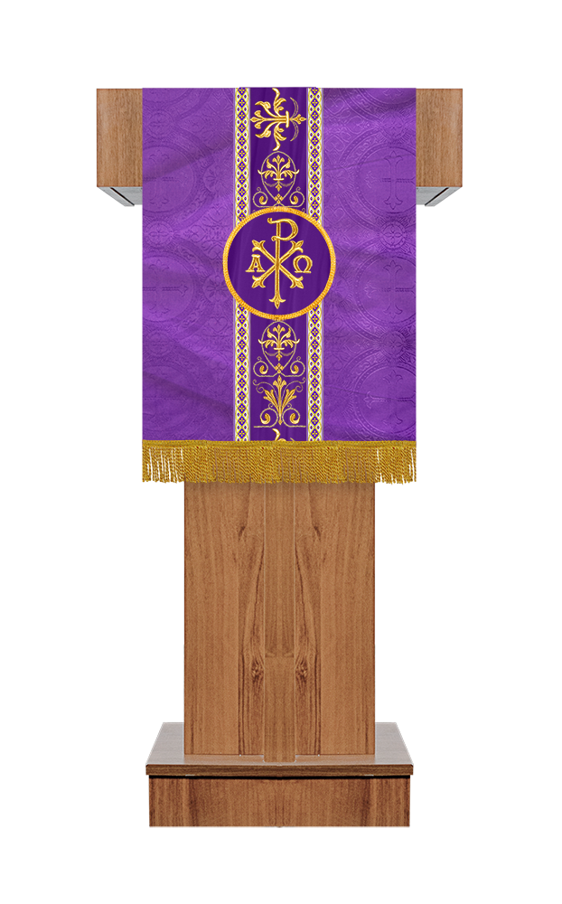 Pulpit/Lectern with Embellished Motif and Trims