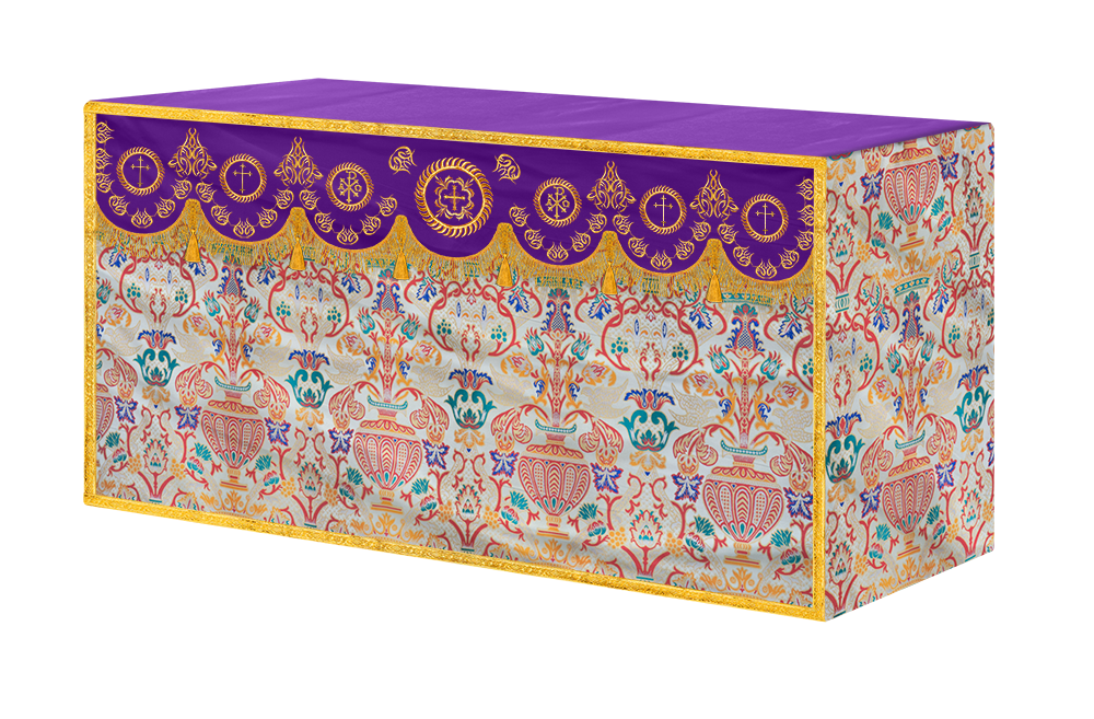 Tapestry Altar Cloth with Embroidered Orphrey