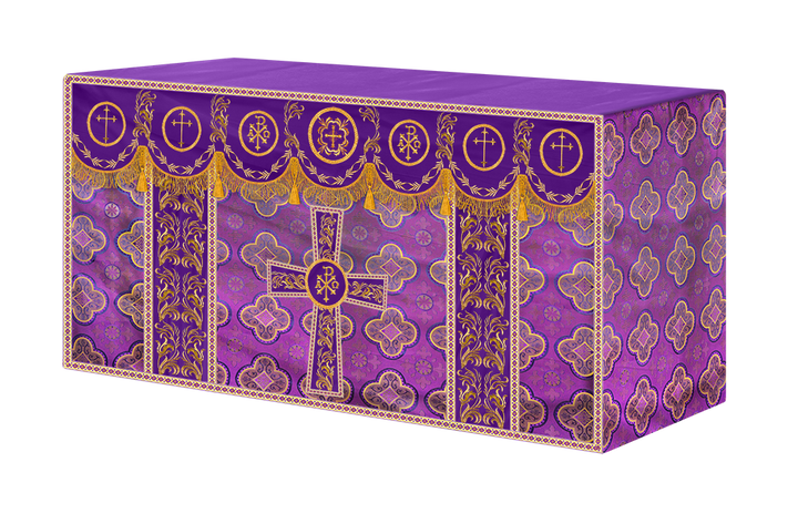 Altar Cloth with Liturgical Motif and Trims