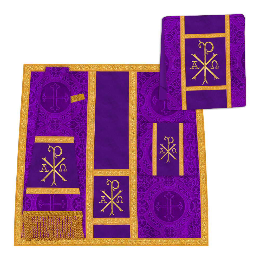 Liturgical Cope Vestments with Ornate Trims