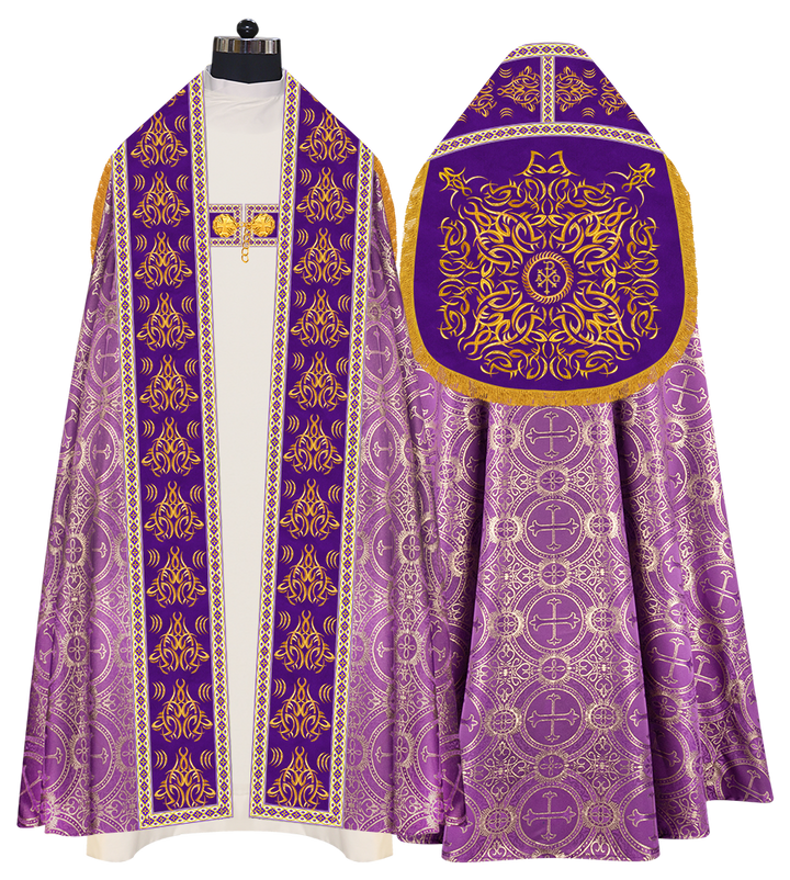 Traditional Embroidered Roman Cope Vestment