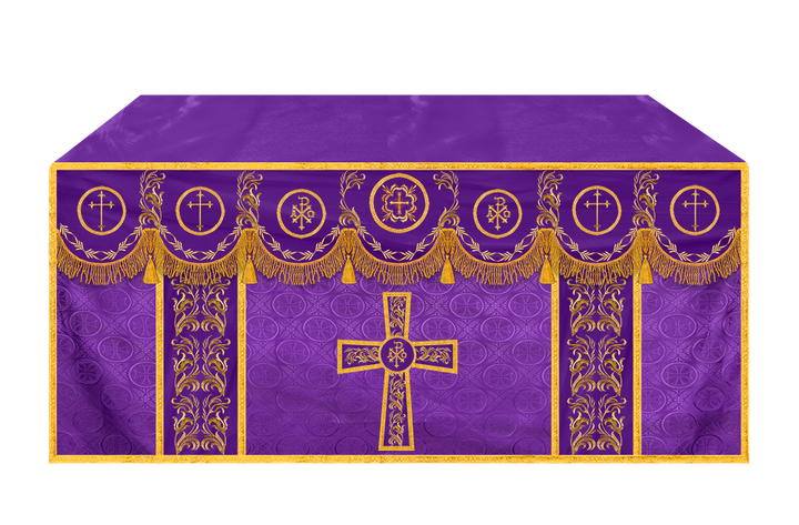 Church Altar Cloth with Refined Embroidery and Motif