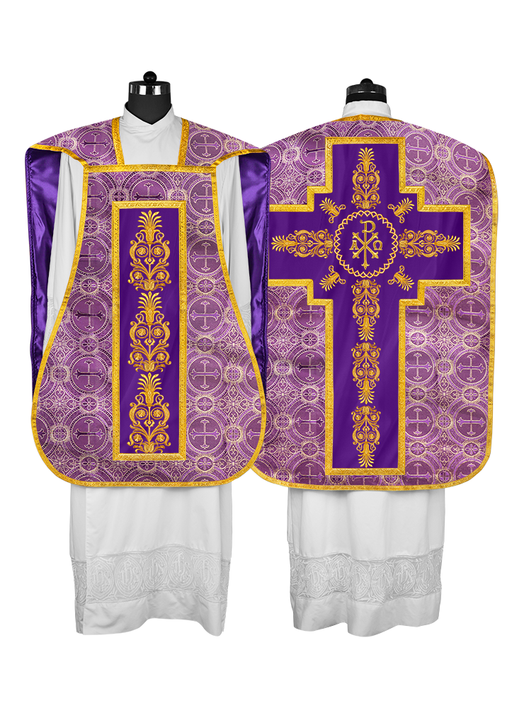 FIDDLEBACK WITH EMBROIDERED ORPHERY