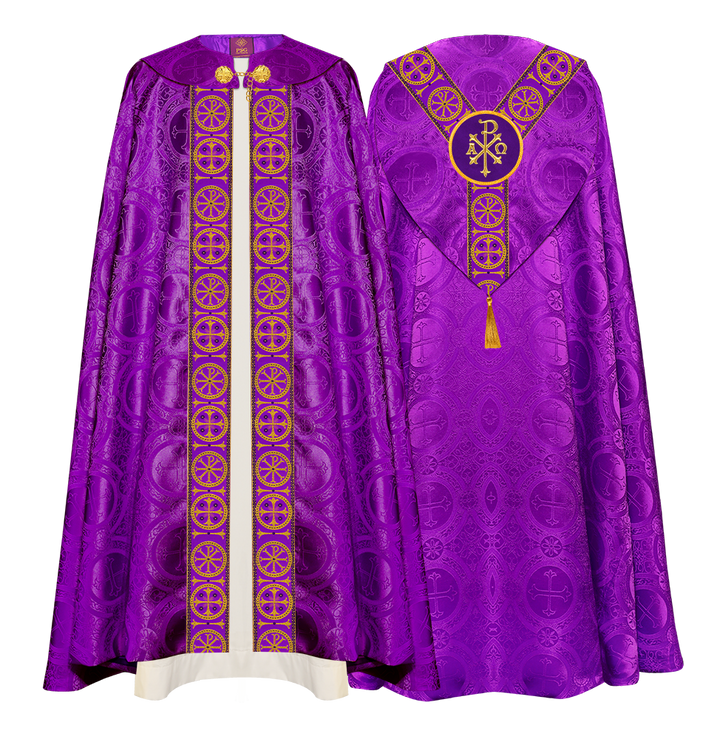 Gothic Cope Vestment with Y Type Embroidered Motif