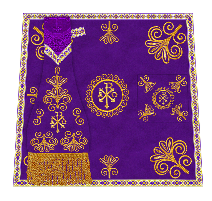 Ornate Embroidery Mass set with Motif