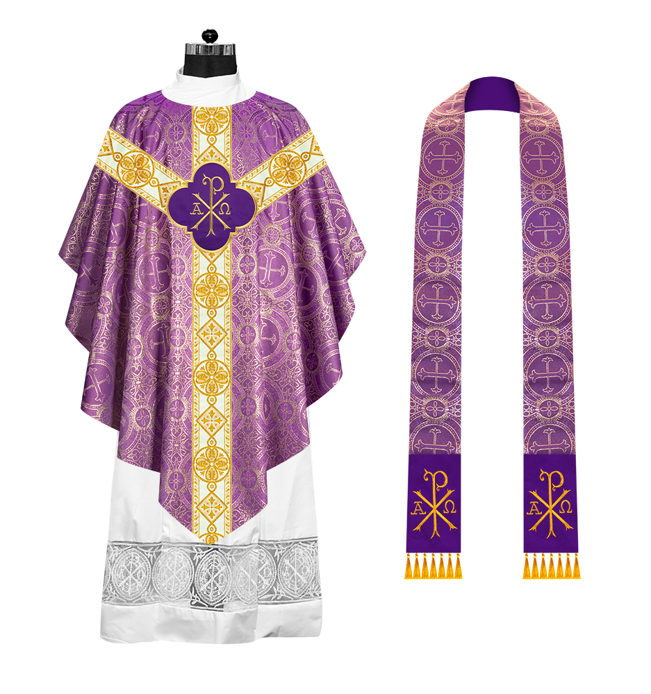 Ornate Liturgical Pugin Chasuble Vestment