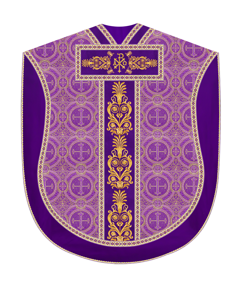 Borromean Chasuble Vestment With Detailed Braids and Trims