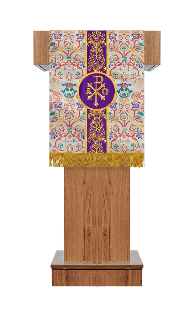 Tapestry Pulpit/Lectern with Spiritual Motif