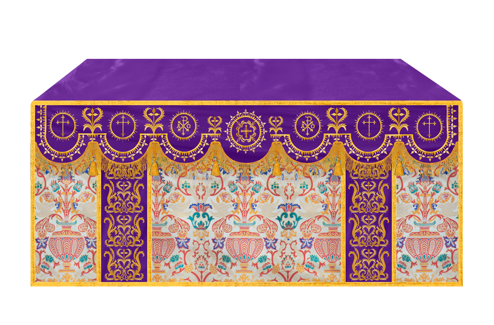 Tapestry Altar Cloth with Woven Braids