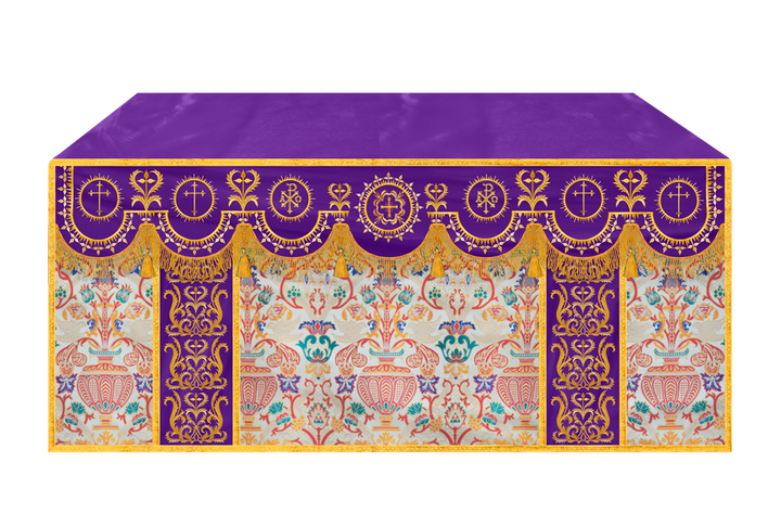 Tapestry Altar Cloth with Woven Braids