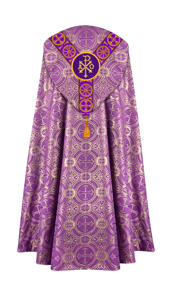 Gothic Cope Vestment with Y Type Embroidered Motif