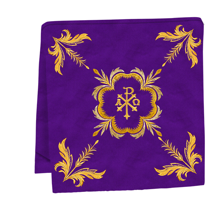 Handcrafted Church Altar Cloth with Detailed Embroidered Trims