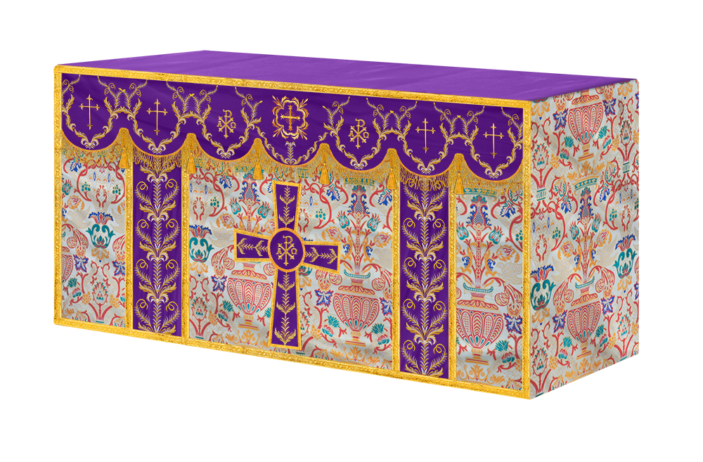 Tapestry Altar Cloth with Liturgical Motif