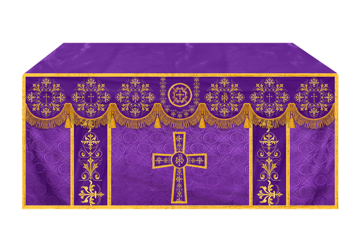 Exquisite Altar Cloth with Intricate Embroidery