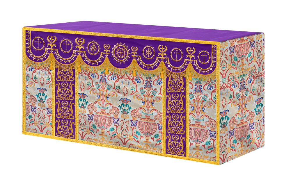 Tapestry Altar Cloth with Woven Braids