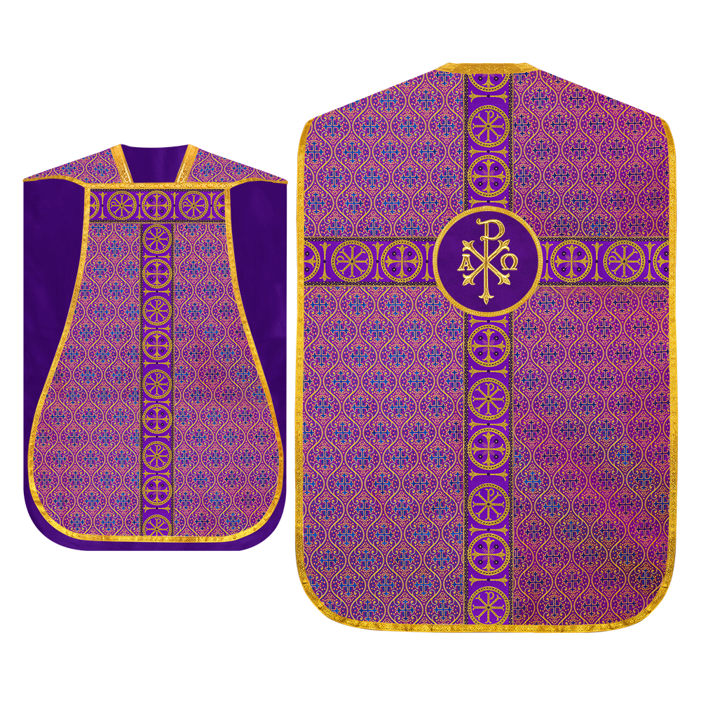 Roman Chasuble with Adorned Orphrey