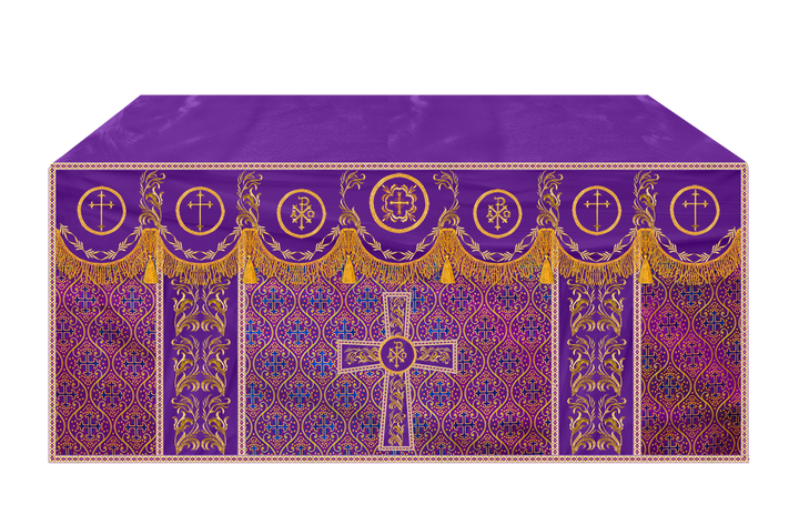 Altar Cloth with Liturgical Motif and Trims
