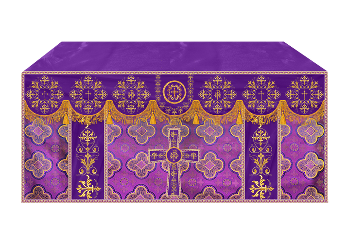 Altar Cloth with Spiritual Motif and Trims