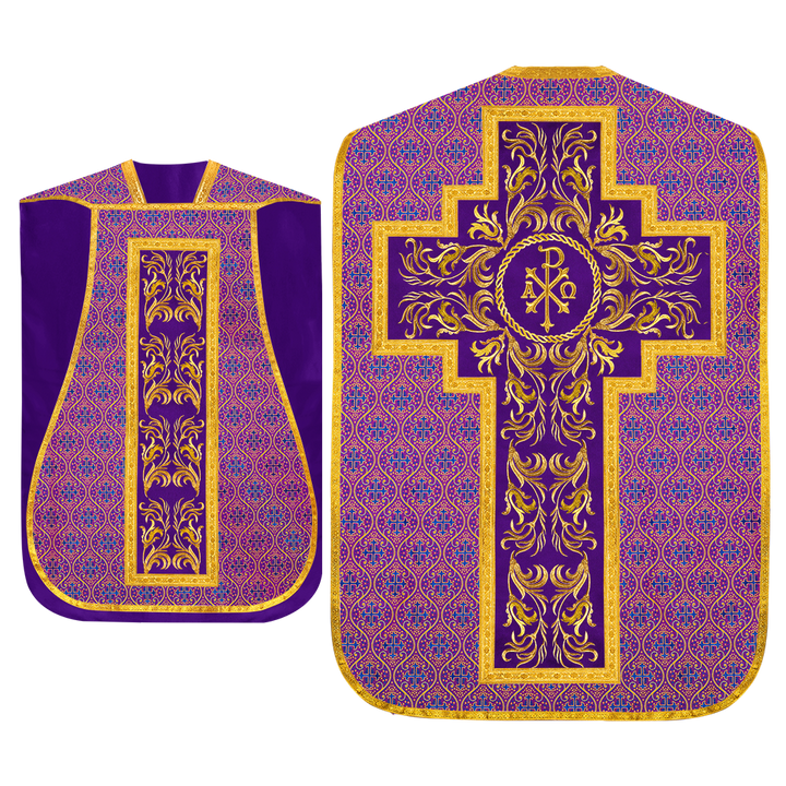 Set of Four Liturgical Roman Chasuble Vestment