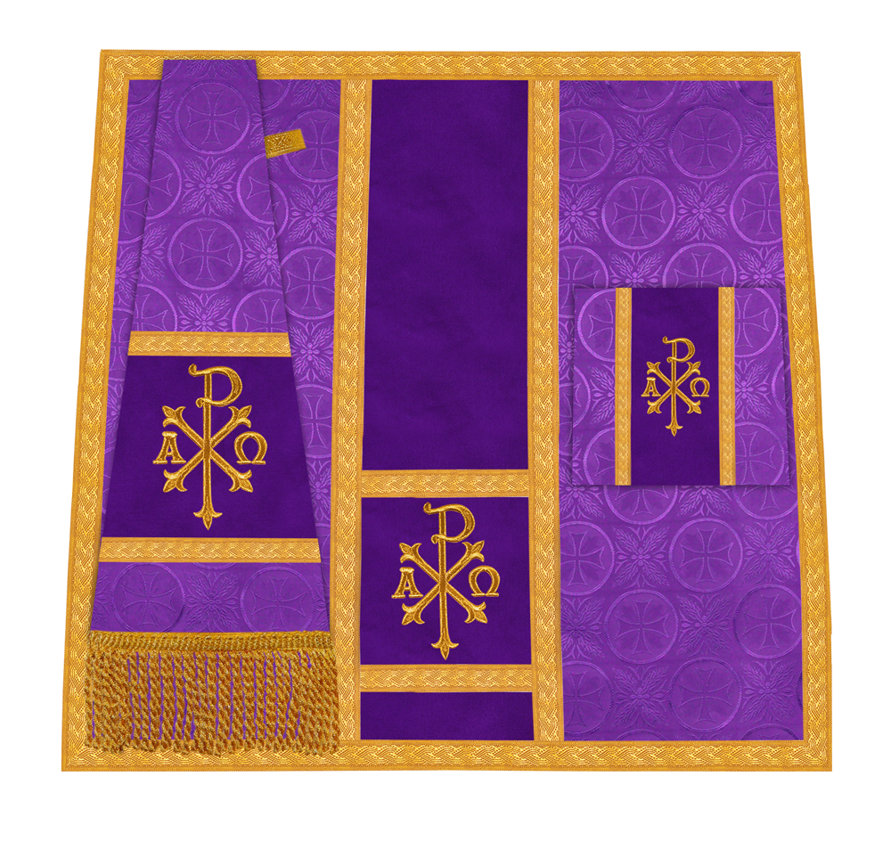 Handcrafted Altar Mass Set with Embroidered Motif