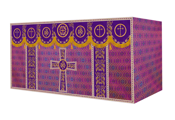 Altar Cloth with Liturgical Motif and Trims