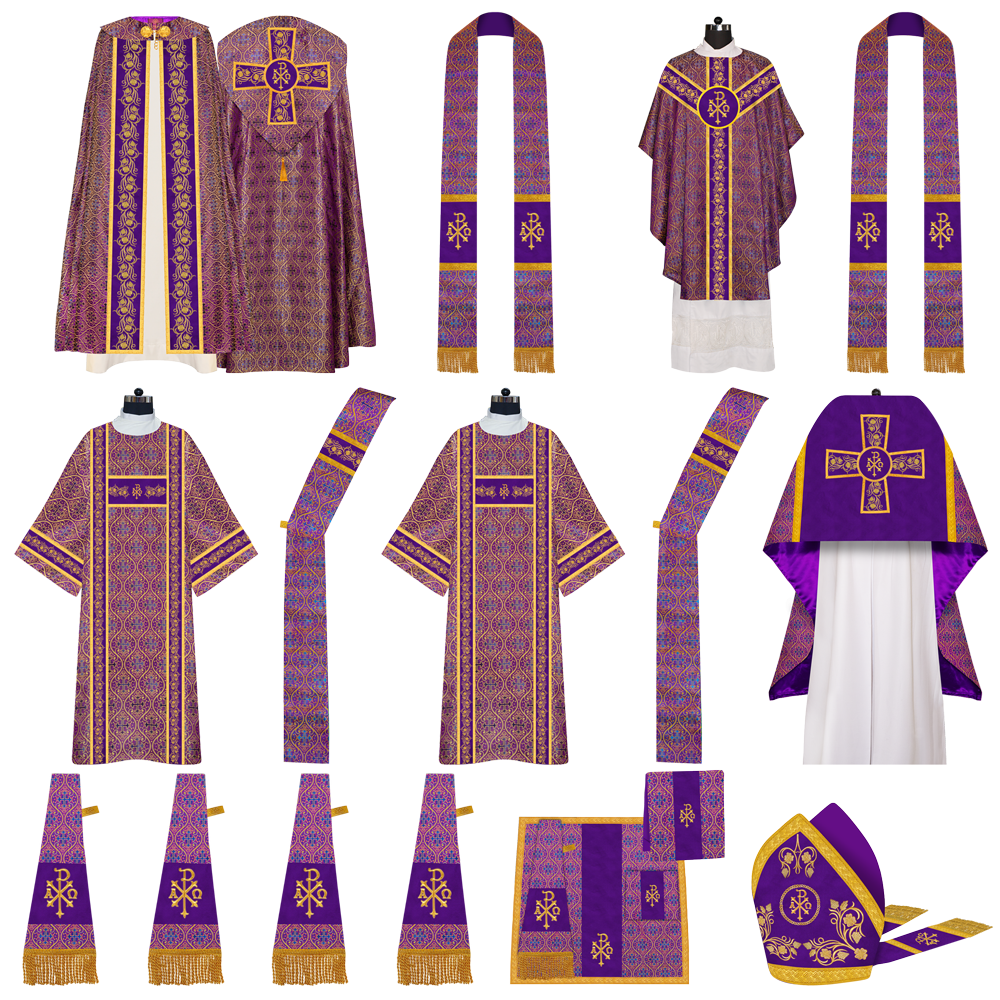 Gothic Highline Mass Set with Grapes Design