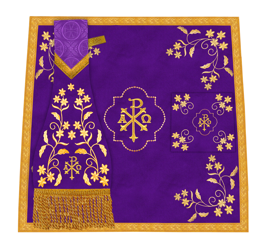 Altar Cloth with Fine Embroidery and Spiritual Motif