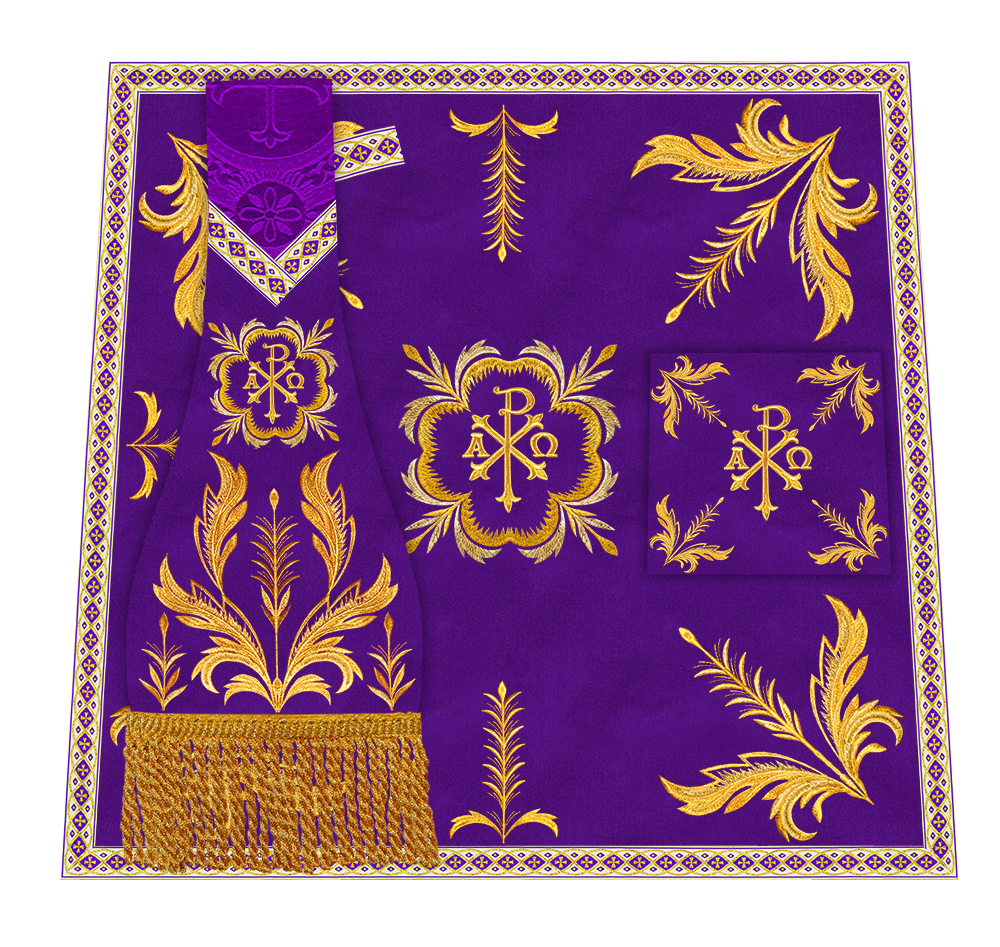 Borromean Chasuble Vestment With Liturgical Trims