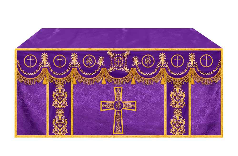 Ornate Embroidered Liturgical Altar Cloth