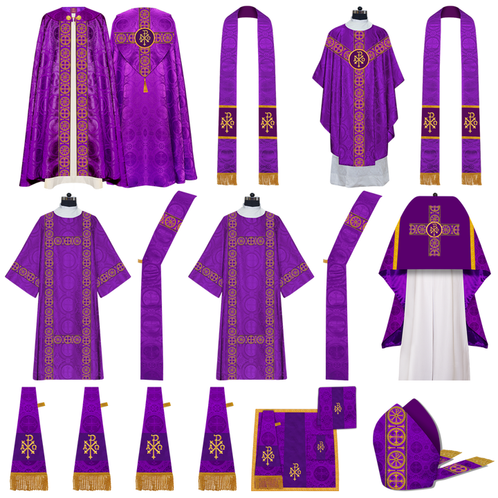 Gothic Highline Mass Set with Embroidered Motif and Trims