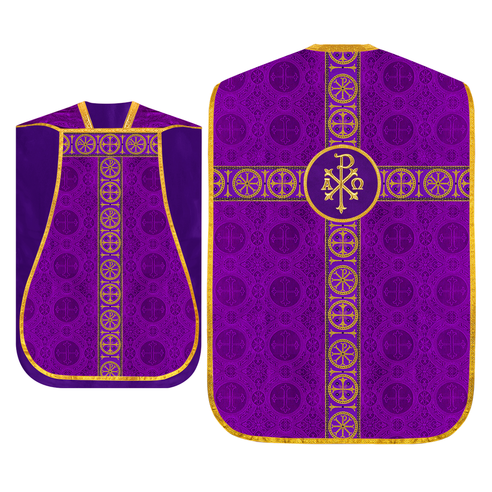 Roman Chasuble with Adorned Orphrey